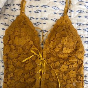 Large Mustard yellow bralette